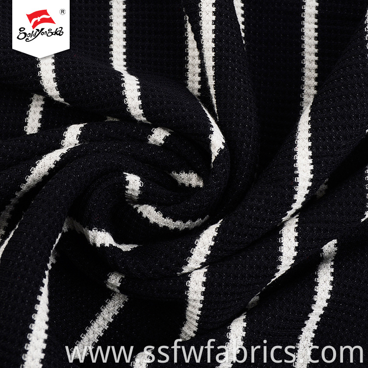 Black White Fashion Stripe Fabric